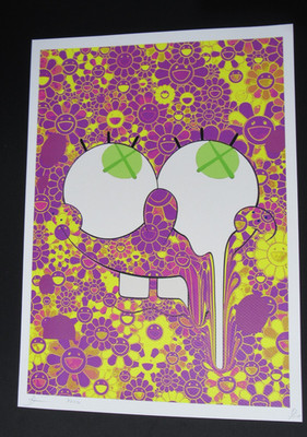 Death NYC 13x18 Pop Art Limited Edition Signed Numbered Spongebob Murakami RARE