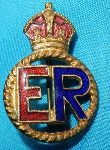 WW1 ERA ER EDWARD VII REGIMENTAL SWEETHEART MILITARY BADGE WORLD WAR I