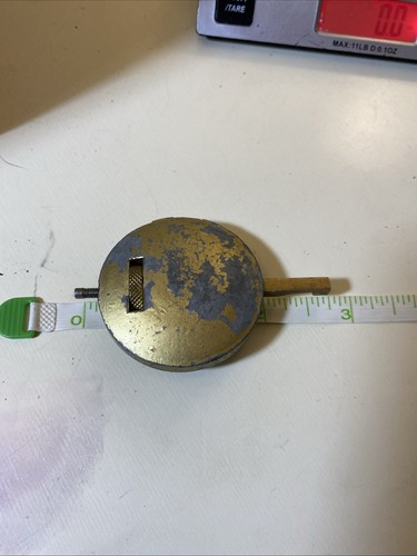 Antique Adjustable 3.7 Oz Clock Pendulum Bob 1 3/4” Diameter 2 3/4” Long - Picture 3 of 4