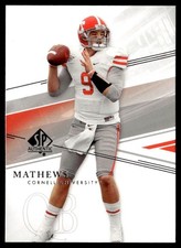 2014 SP Authentic Jeff Mathews Rookie Cornell Big Red #45