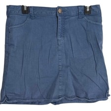 Y2K Tommy Hilfiger Skirt Womens Size 10 Blue Jean Denim Retro Minimalist Casual