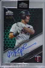 2020 Topps Chrome Black Green Refractor 46/99 Max Kepler #CBA-MAX Auto q4j