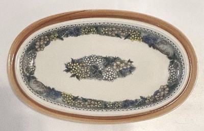 Vintage Oval Platter Oeslauer Bavaria Burgund Goebel W. Germany