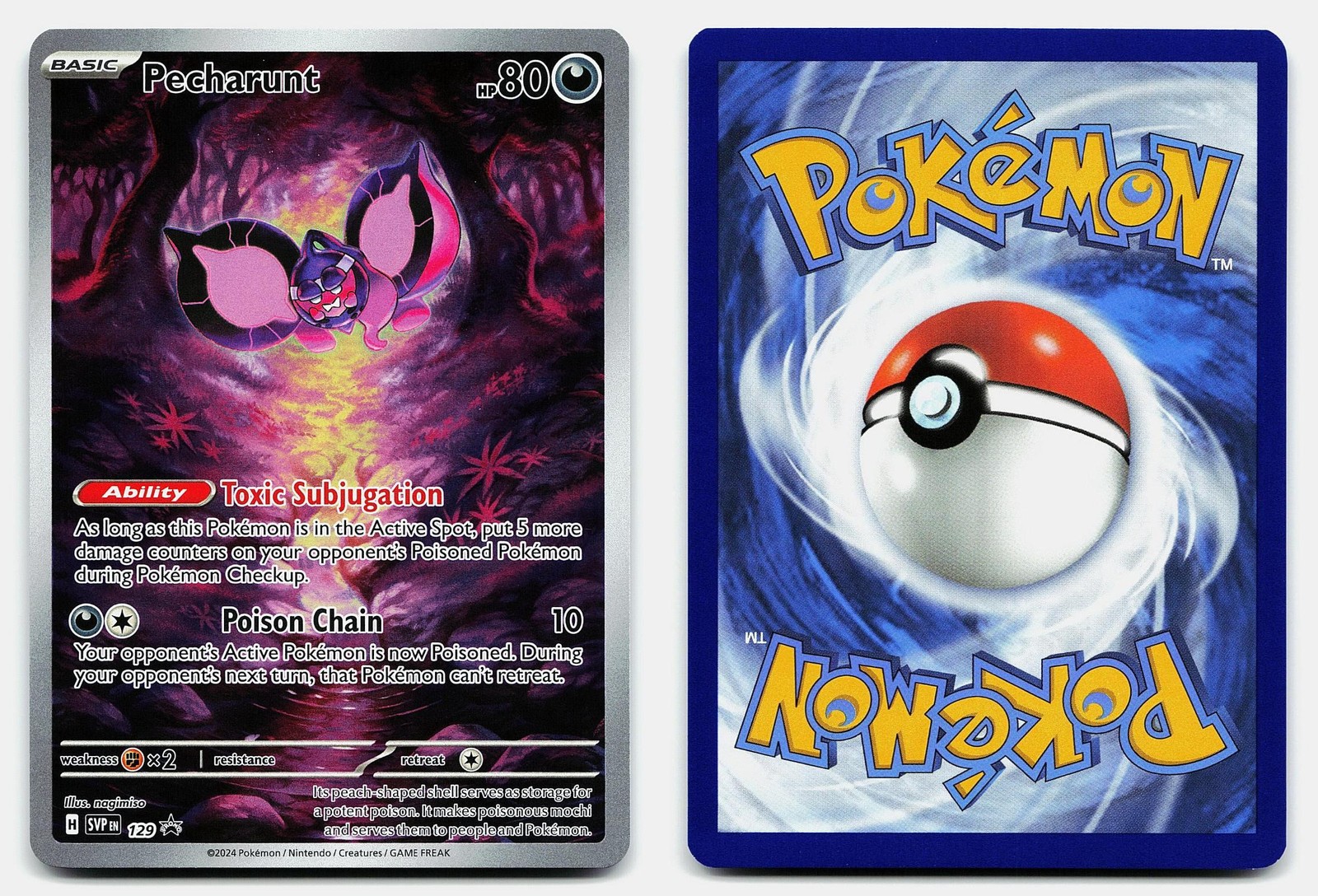 PECHARUNT 129 SCARLET & VIOLET PROMO HOLO P POKEMON NM