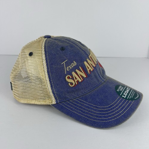 Vintage-Style Legacy San Antonio Texas Mesh Back Trucker Hat Adjustable New - Picture 3 of 7