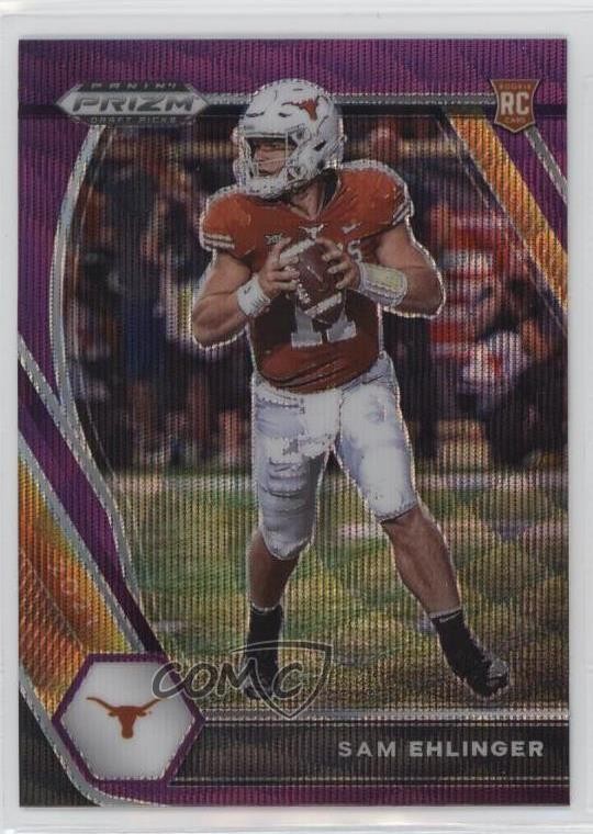 2021 Panini Prizm Draft Picks Purple Wave Sam Ehlinger #131 Rookie RC 11n5