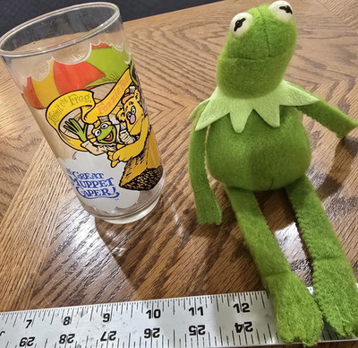 Fisher-Price Kermit the Frog Muppets Plush Doll Small 1979 MPN 864