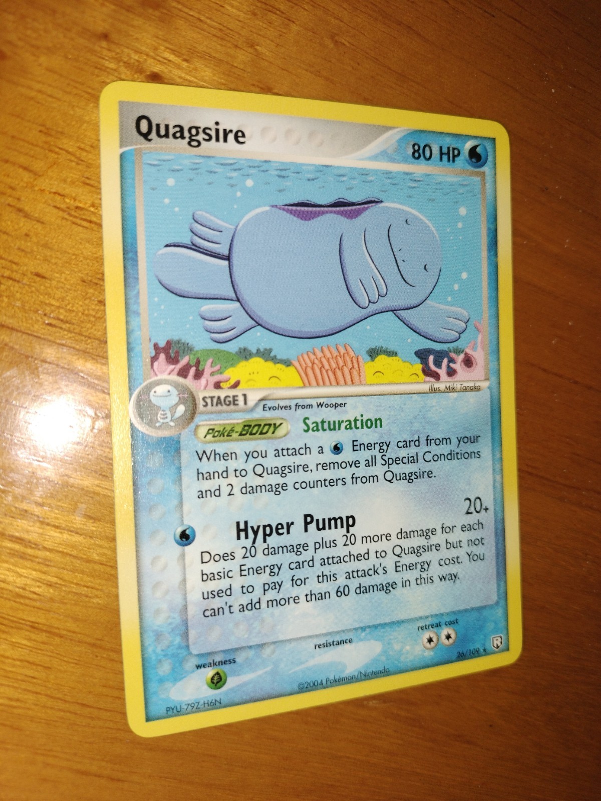 Quagsire 26/109 EX Team Rocket Returns Rare Non-Holo Pokemon TCG - LP