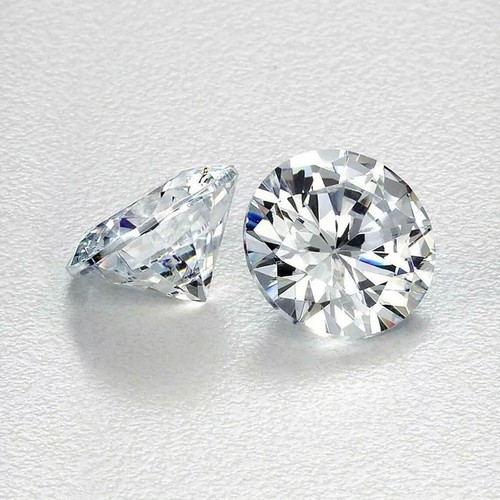Certified 1 mm Round Cut CVD Diamond J Color VVS/VS Clarity 5 Pcs Lot - Picture 1 of 8
