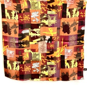 VTG Kenneth Cole Women’s Multicolor 100% Silk Scarf ~20"/20" Made in USA