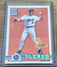 JOHN OLERUD 2000 Pacific Paramount HOLO-SILVER PARALLEL #14/99 ! NEW YORK METS !