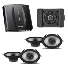 Alpine PXE-C80-88 OPTIM8 DSP Amplifier w/ SS-SB10 Sub, (2) S2-S68 Bundle