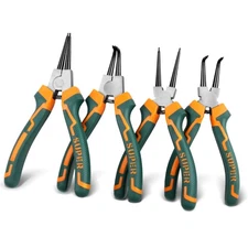 4 PCS Internal External Circlip Pliers Kit 4PCS Spring Pliers With Straight Jaw