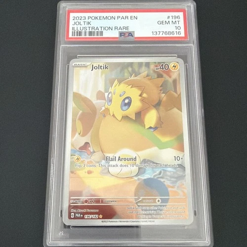 2023 POKEMON PAR EN-PARADOX RIFT ILLUSTRATION RARE #196 JOLTIK PSA 10
