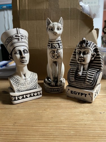 Estatuilla busto reina egipcia Nefertiti. - Imagen 3 de 3