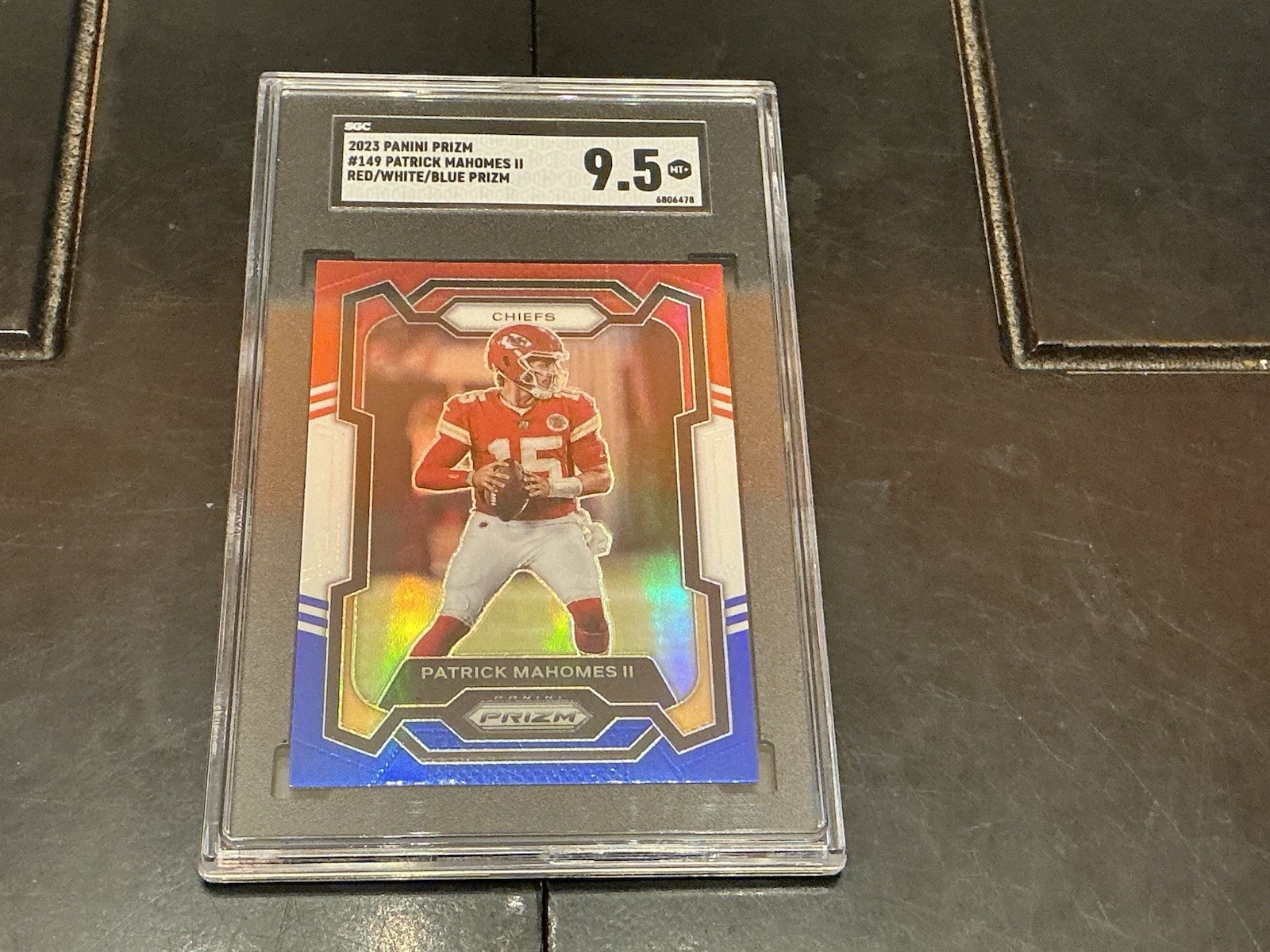 2023 Panini Prizm PATRICK MAHOMES II Red White & Blue Prizm #149