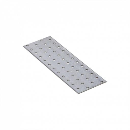 20X Lochplatte 240 X 80 X 2,00 Mm Flachverbinder Holzverbinder Verzinkt-image