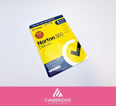Norton 360 Deluxe Antivirus VPN 5 Geräte 1 Jahr Lieferung per Post