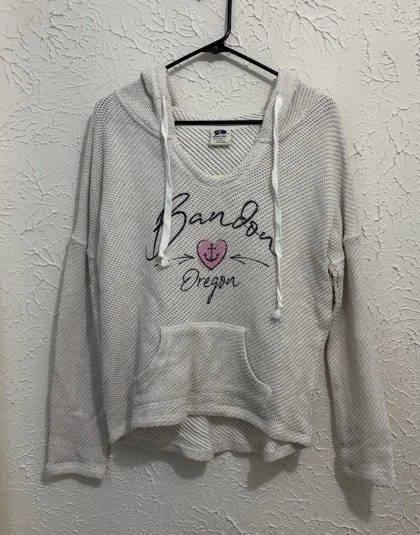 Avalon Travel Hoodie Oregon PNW NWT Size Small Anchor And Heart Graphic
