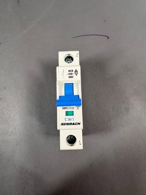 5x Schrack BM017116 MCB Circuit Breaker C16 16A 1 Pole 230/400V DIN Rail