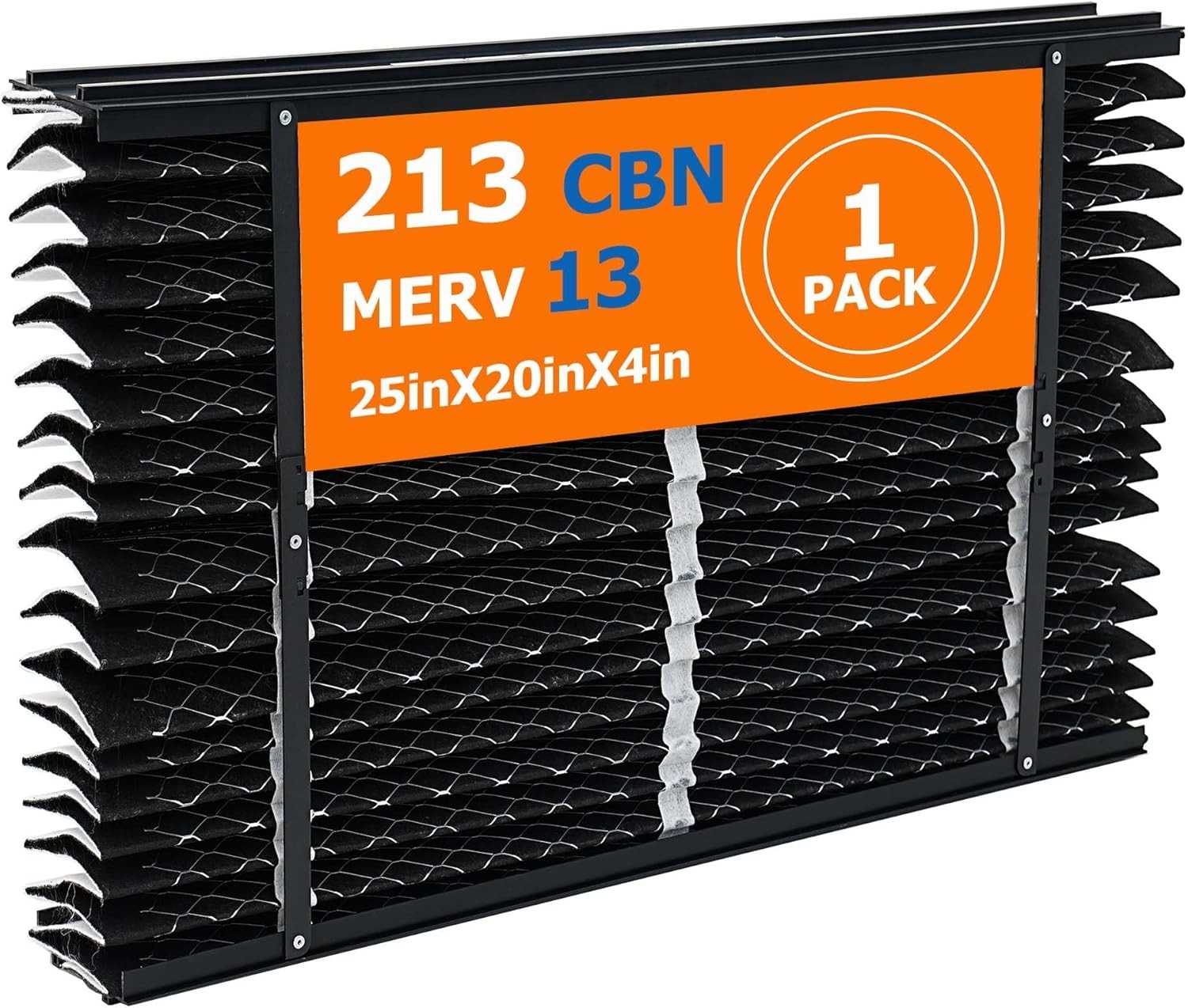 2 Pack 213 CBN Replacement Filter MERV 13 Compatible with AprilAire 25x20x4 IN