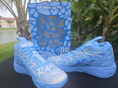Mens size 13- PUMA LaMelo Ball MB.04 LaFrancé Baby blue/ white [310697-01