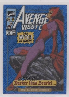 2024 Marvel Masterpieces '92 Variant Cover Blue Traxx Scarlet Witch #47-V 09q5
