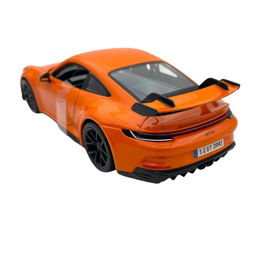 Modellino Auto Bburago 1/24 Porsche 911 992 GT3 Coupe 2021 orange - Immagine 2 di 4