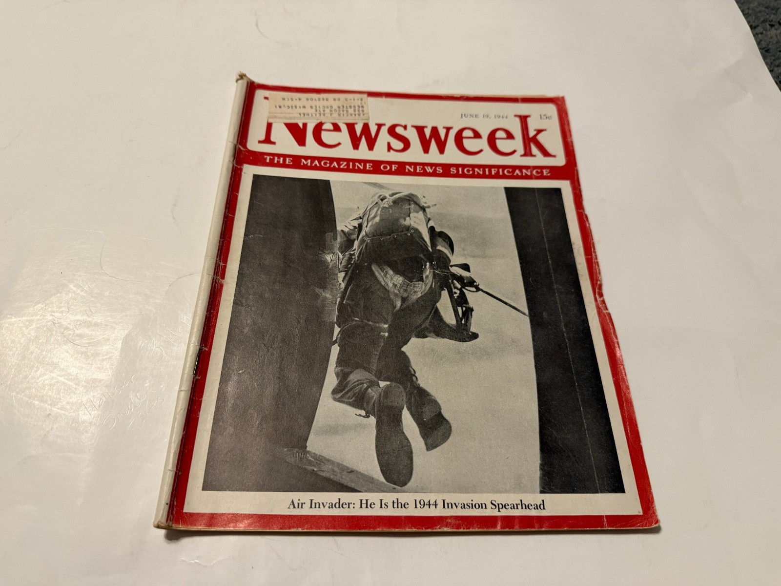 Newsweek Magazine June 19, 1944 WWII air invader