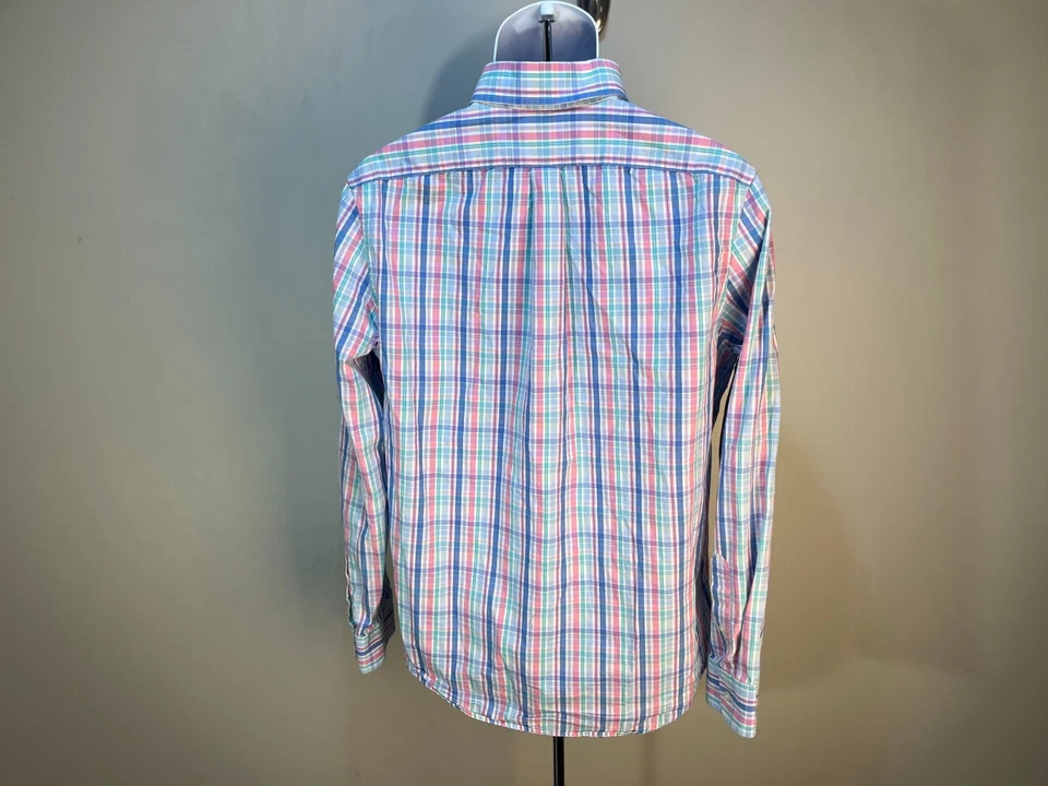 Vineyard Vines Men's white, pink, blue & green Slim Fit shirt Medium M - Image 3 of 4