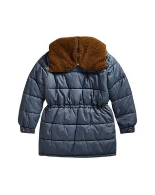 Ralph Lauren RRL Blue Coated Twill Down Alternative Parka Jacket