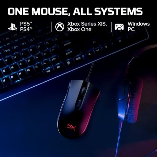 HyperX Pulsefire Core RGB USB Gaming Mouse Black for Gamers Optical DPI Adjustab - Picture 7 of 9
