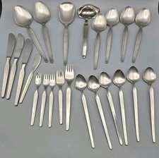 VTG 21 pcs Coreling By Hostess House And Cory Stainless Flatware Germany MCM