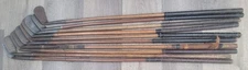 10 Antique Vintage 1920s Scottish Made Interesting Hickory Wood Shaft Golf Clubs
