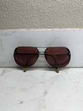 1980s vintage ovarsized sunglasses FERRARI aviator eyeglasses Tinted Red