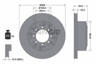 2X Pagid Bremsscheibe Voll Ø289Mm FüR Iveco Daily V Pritsche/Fahrgestell