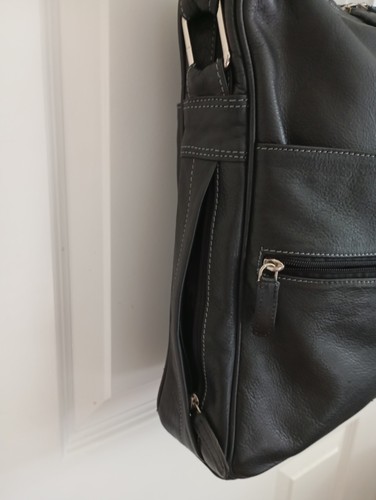 Rowallan Messenger Cross Body Shoulder Bag Genuine Leather VGC Medium size VGC - Picture 5 of 10