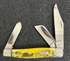 Case XX Large Stockman Yellow Bone Plat Knife Custom Engraved Western Stagecoach — photo 2