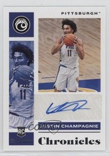 2021 Panini Chronicles Draft Picks Rookie Signatures Justin Champagnie Auto 1g4r