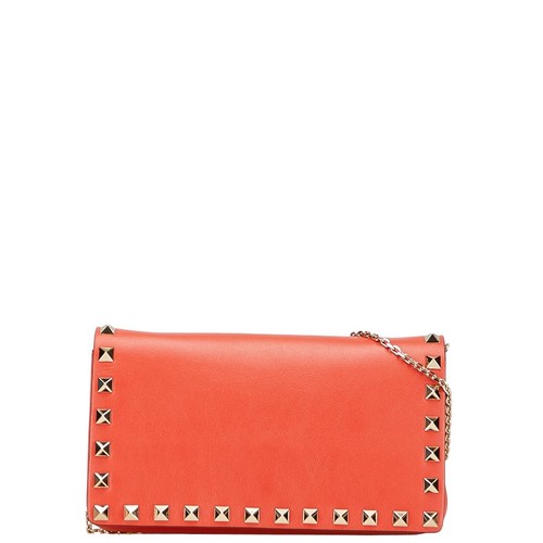 VALENTINO Studs Chain Shoulder Bag Women 【Used】