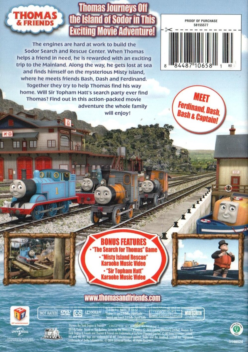 Thomas & Friends: Misty Island Rescue (DVD, 2010) 884487106581| eBay