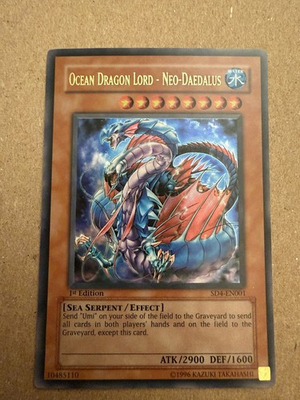#ad Yu Gi Oh TCG Ocean Dragon Lord Neo Daedalus SD4 EN001 1st EDITION ULTRA RARE $35.00