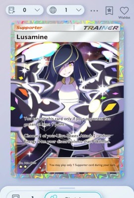 (FAST DELIVERY) Lusamine - Full Art - ENG - Pokemon TCG Pocket