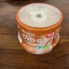 Memorex DVD-R 50 Pack 8x 4.7gb 120min Unopened