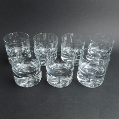 Block Karlstadt 7 Old Fashioned Glass Set Bubble Crate Barrel Direction
