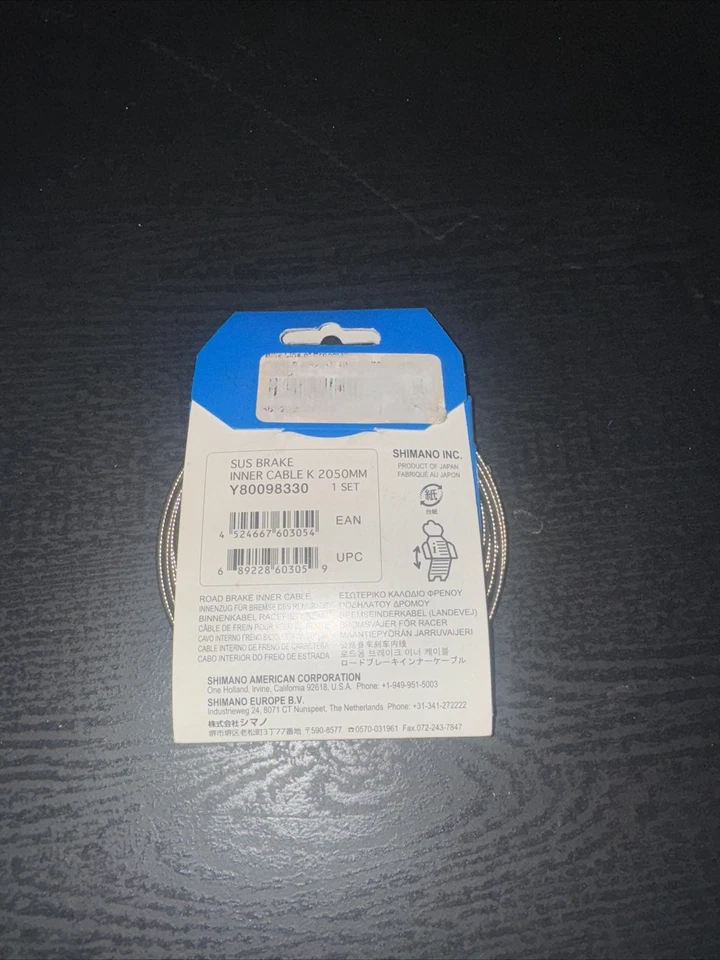 Shimano 1.6mm x 2050mm Bicycle Road Brake Inner Cable Silver New - Image 2 of 2