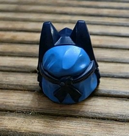 Ninjago Dark Blue LEGO Minifigure Headgear Mask Wolf Azure Eyes Teeth Part #4919