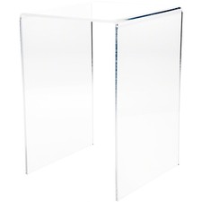 Plymor Clear Acrylic Vertical Square Display Riser, 13.5" H x 9" W x 9" D