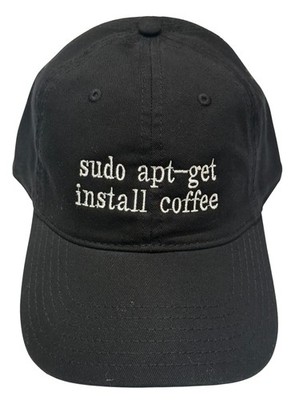 sudo apt-get install coffee 2509 - Embroidered Adjustable Hat