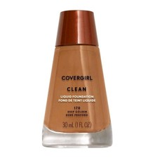 COVERGIRL Clean Liquid Foundation 170 Deep Golden 1 fl.oz. SEALED NEW